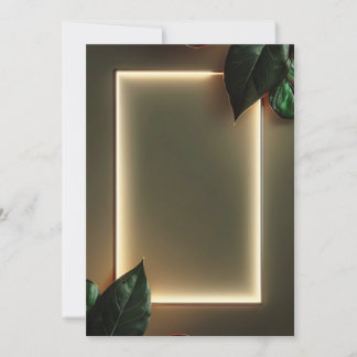 Formal Event Invitation with Gold Foil Frame