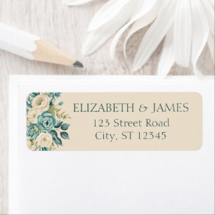 Formal Floral Personalised Return Address Labels