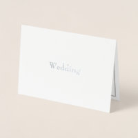 Formal Foil Divorced Parents Wedding Invitation