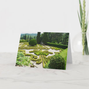 Formal garden in Portugal Card