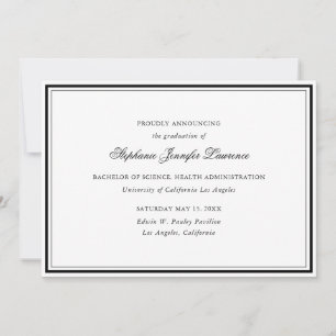 Formal Graduation Announcement