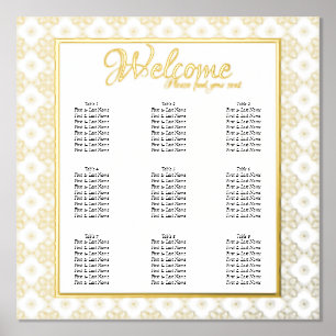 Formal Intricate Seating Chart - Wedding