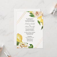 Formal Lemons & Peonies Cream Parents Wedding