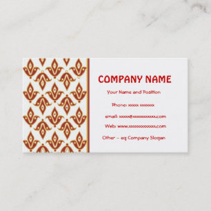 Formal Maroon and Gold Business Card