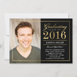 Formal Modern Editable Colour Graduation Invitatio Invitation