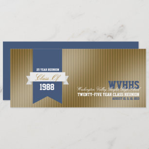 Formal Modern High School Reunion Invitation