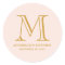 Formal Monogram Wedding Favour Label