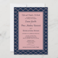 Formal Navy Art Deco Reception-Only