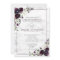 Formal Plum Purple Flower Watercolor Wedding