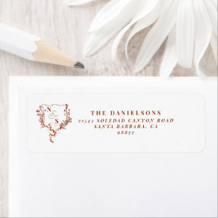 Formal Rustic Floral Crest Monogram Wedding