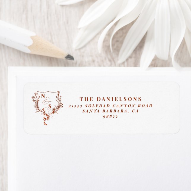 Formal Rustic Floral Crest Monogram Wedding (Insitu)