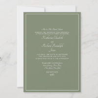 Formal Sage Wedding One Location Parents