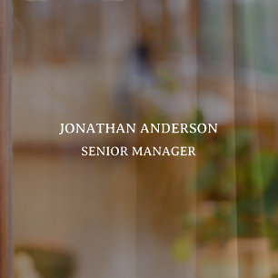 Formal School Office Name Plate Door