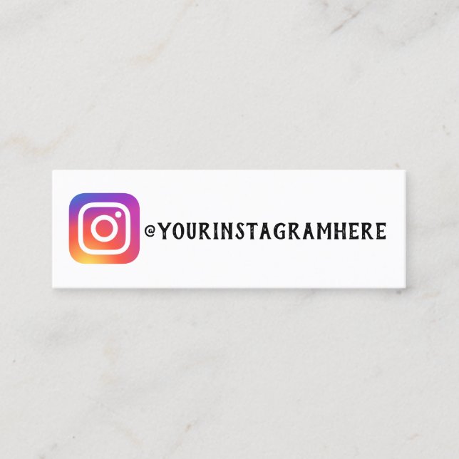 formal social media mini business card (Front)