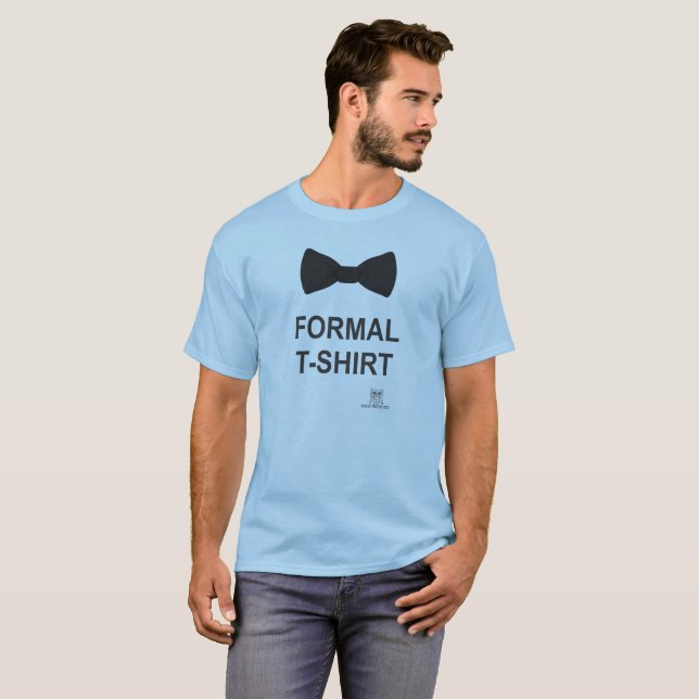 Formal T-shirt With Bow Tie (Front Full)
