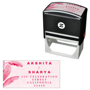 Formal Traditional Wedding Invitation  Self-inking Stamp