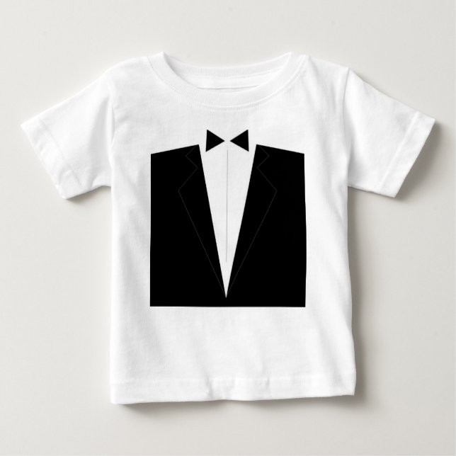 Formal Tux Romper Baby T-Shirt (Front)