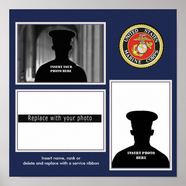 Formal USMC Photo Display Poster (Front)