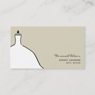 Formal Wear Boutique - Full Wedding Dress Business Card