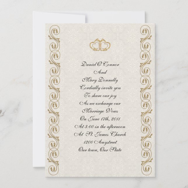 Formal wedding Invitation (Front)