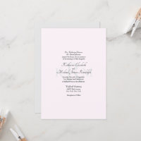 Formal Wedding Monogram Divorced Parents Pink II