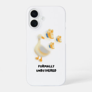 Formally Unbothered Duck iPhone 16 Case