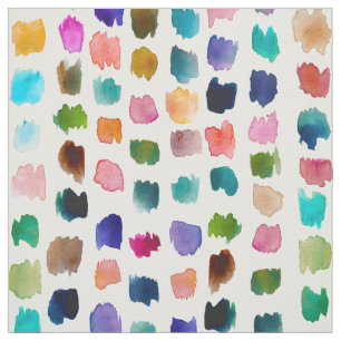 FORMATION Colourful Watercolor Dabs Fabric