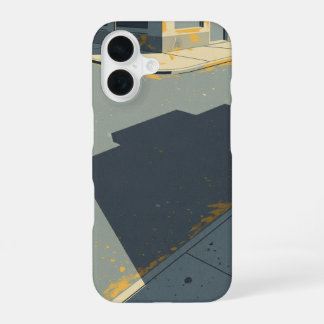 Forme d'Ombre d'Angle Rétro iPhone 16 Case