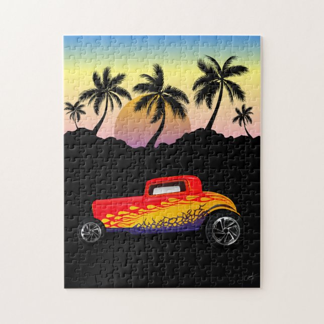 Former hot rod car jigsaw puzzle (Vertical)