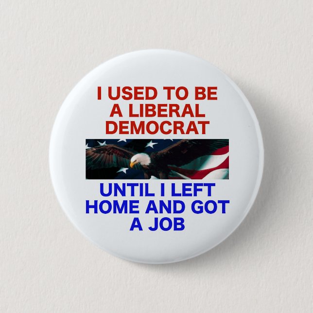 Former Liberal Democrat button (Front)