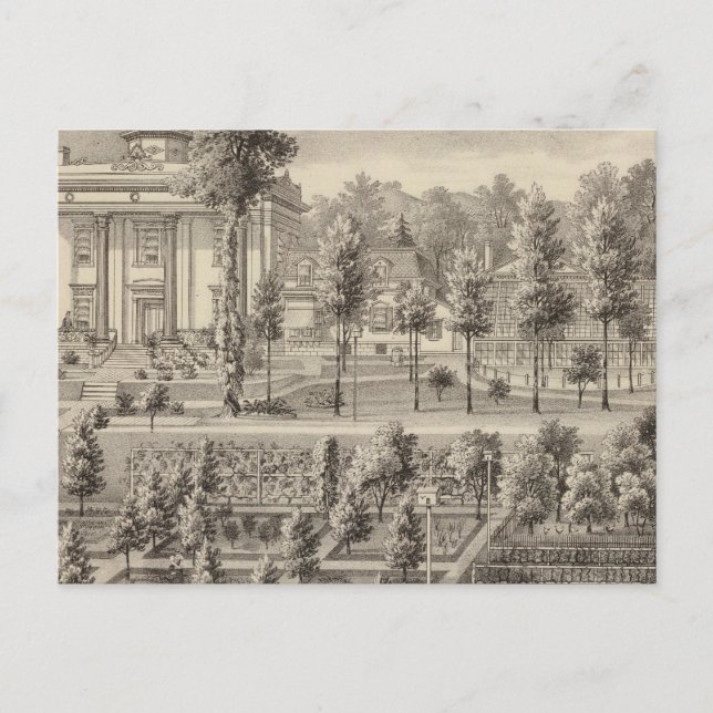 Former residence of JFD Lanier Postcard (Front)