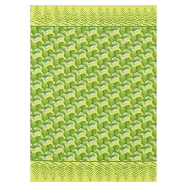 Forms in Green on a Tablecloth (Front)