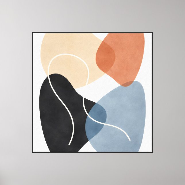 Forms Learning How to Share Space Canvas Print (Front)