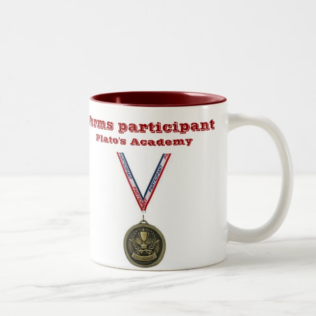 Forms participant sml red 2-tone mug (left-hand) (Right)