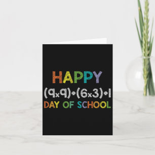 Formula 100 Days Of School 100th Day Fun Cute Gift Card