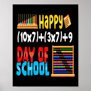 Formula 100 Days Of School For Teacher Student  Poster