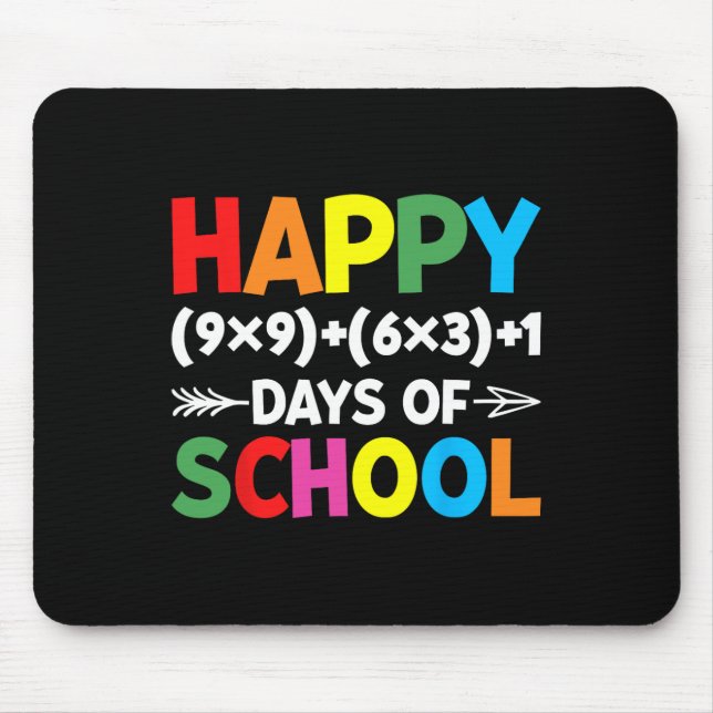 Formula 100 Days Of School Fun Math Teacher 100th  Mouse Pad (Front)