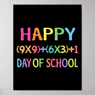 Formula 100 Days Of School Fun Math Teacher 100th  Poster