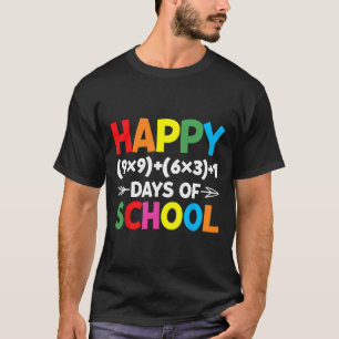 Formula 100 Days Of School Fun Math Teacher 100th T-Shirt