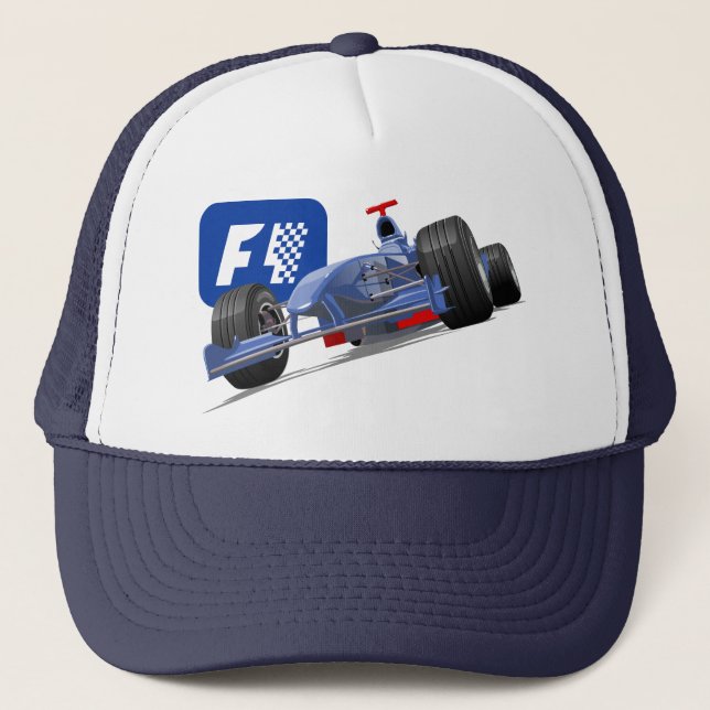 Formula 1 race car trucker hat (Front)