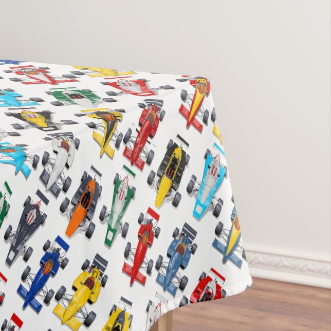 Formula 1 race cars tablecloth (In Situ)