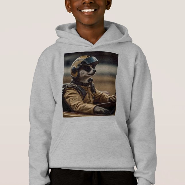 Formula Fun: Professional Meerkat Race Car Driver (Front)