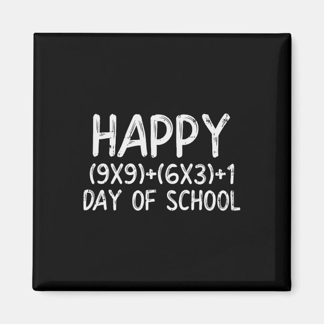 Formula Happy 100 Days Of School 100th Day Teacher Magnet (Front)