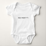Formula Math Mathematical ln(z) = ln(|z|)   i*j Baby Bodysuit<br><div class="desc">I love Math. A must for every math lover,  math student,  math teacher. A perfect match for nerds and geeks. Good for the young and the old.</div>
