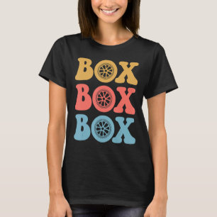 Formula Racing Box Box Box Race Car Fan 2023 Retro T-Shirt