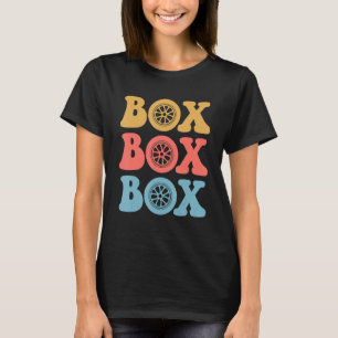 Formula Racing Box Box Box Race Car Fan 2023 Retro T-Shirt