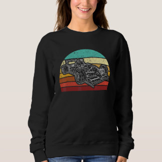 Formula Racing Open Wheel Car Vintage Race Car Cir Sweatshirt