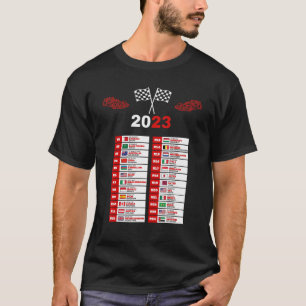 Formula Racing Open Wheel Race Car Fan 2023 World T-Shirt
