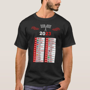 Formula Racing Open Wheel Race Car Fan 2023 World  T-Shirt