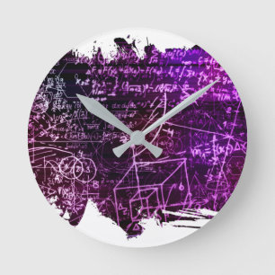 Formulas in mathematical space round clock